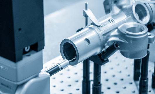 Precision industrial machine with drilling tool