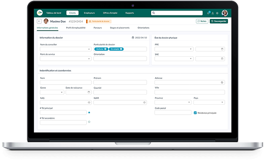 Logiciel de gestion associative sur ordinateur portable