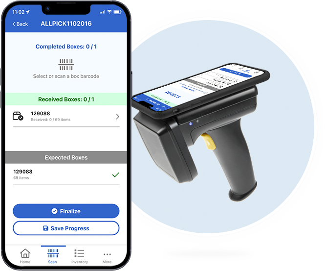 Application d’inventaire avec un scanner RFID