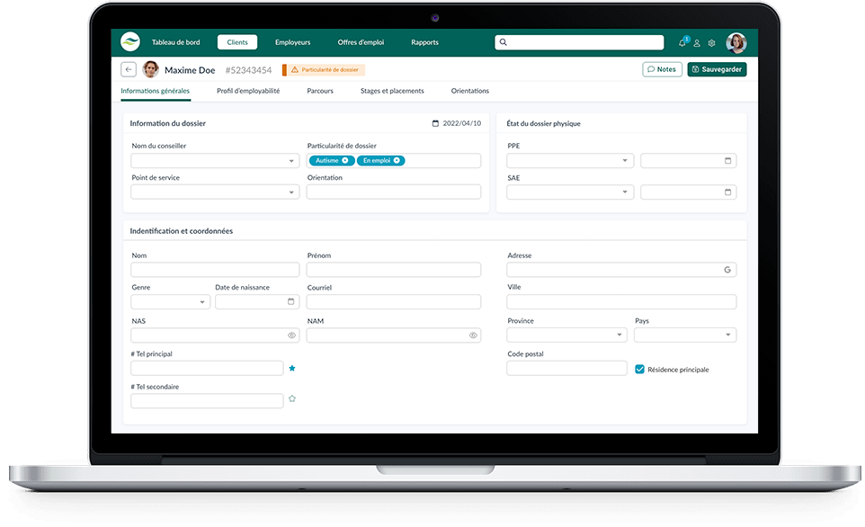 Application dashboard 