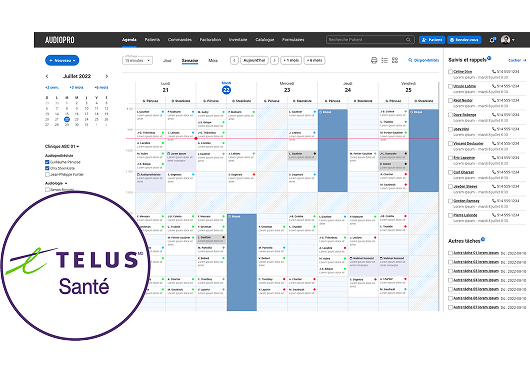 Data interface with Telus Health logo