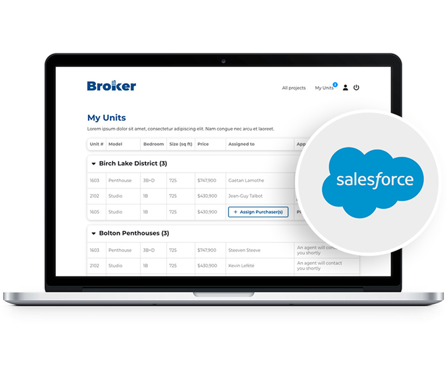 Portail client interconnecté avec Salesforce
